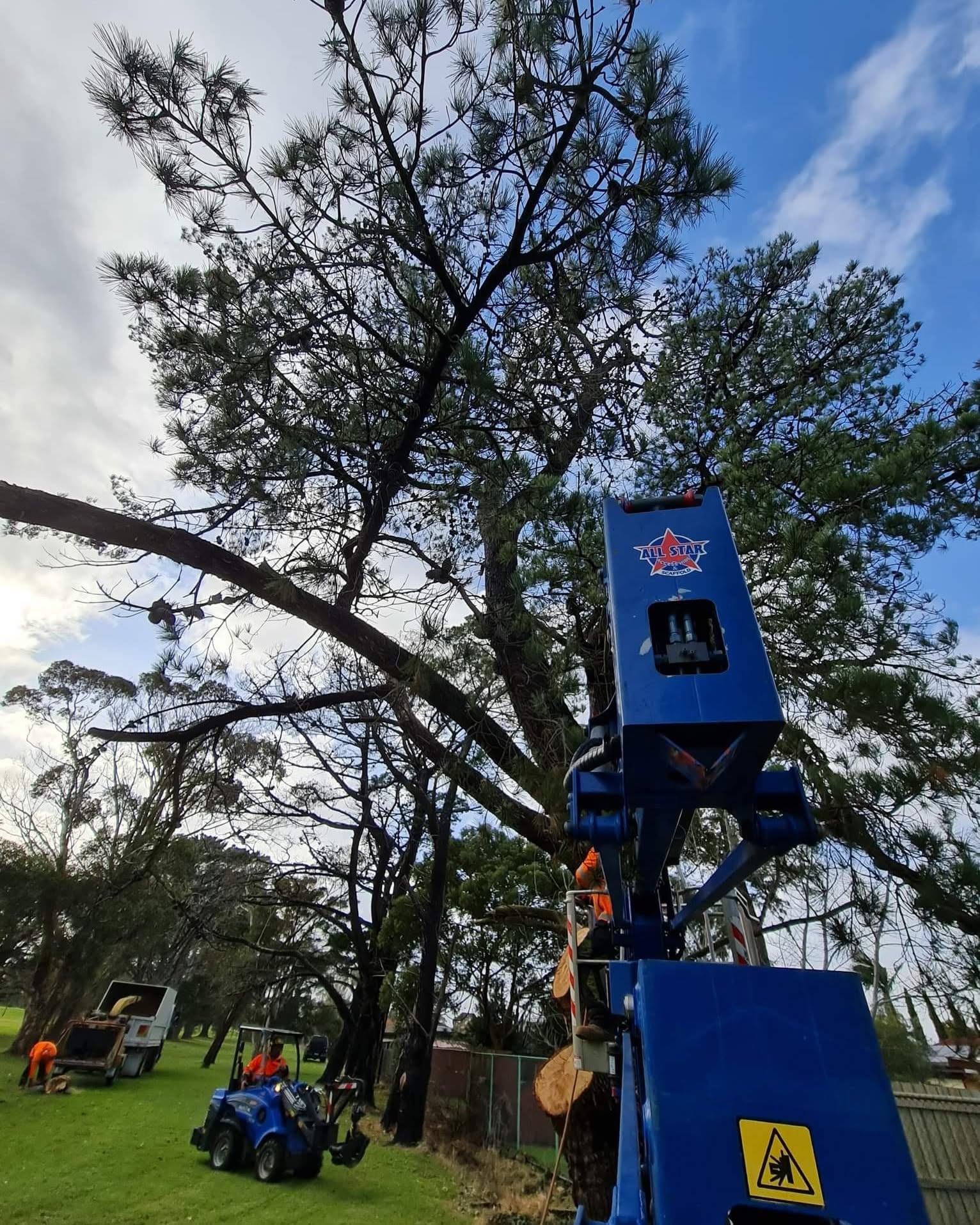 Working the canopy with our All-Star EWP